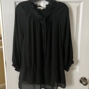 💥5 for $25💥 The Loft Sheer Black Blouse